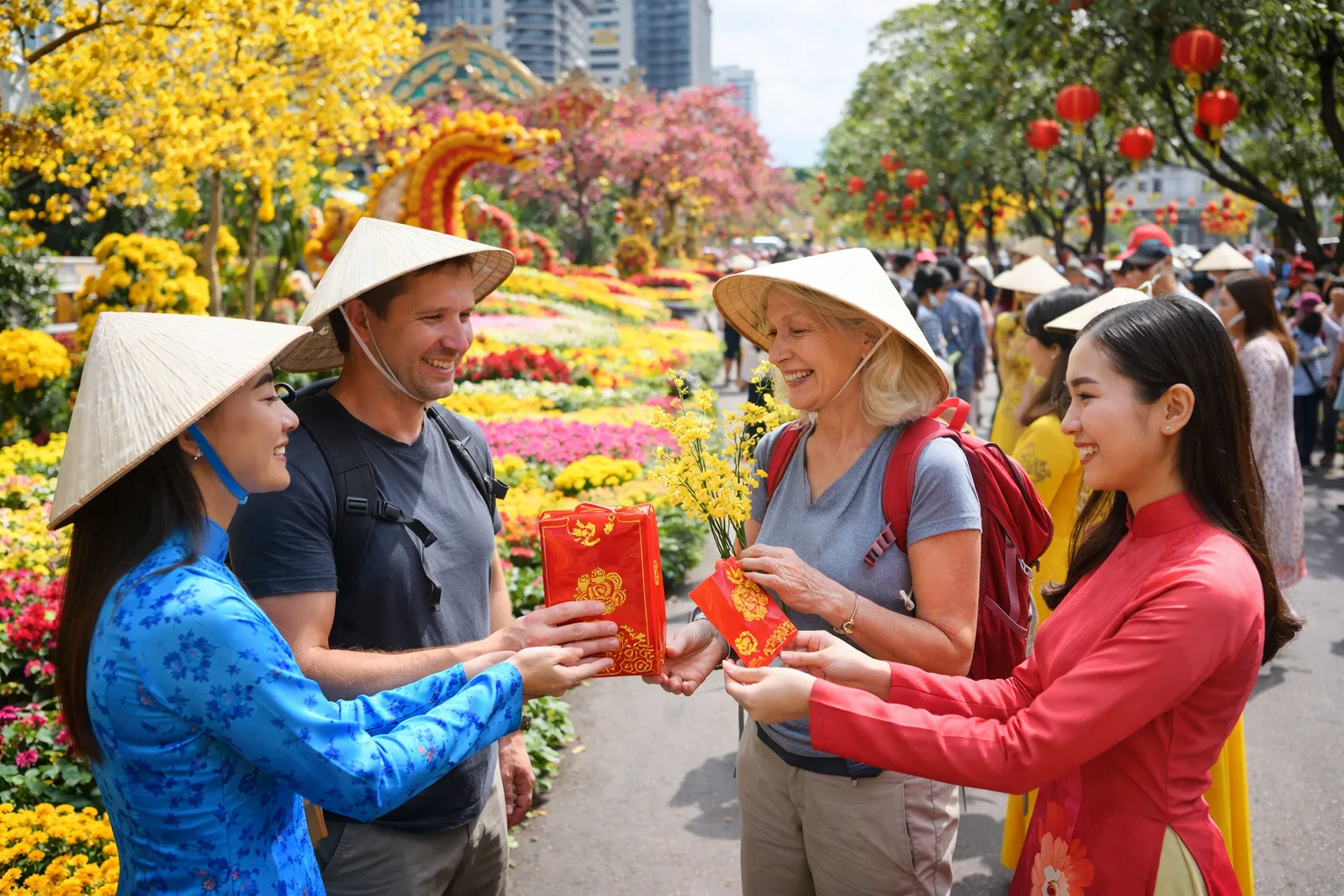 Ho Chi Minh-byens store turismenyhet 2026 Første internasjonale turister ankommet